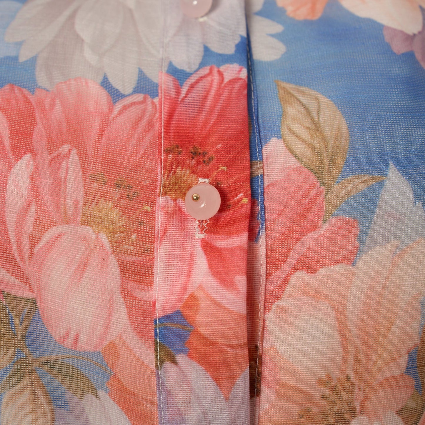 Women Summer Floral Short Sleeved Waist Long Dress
