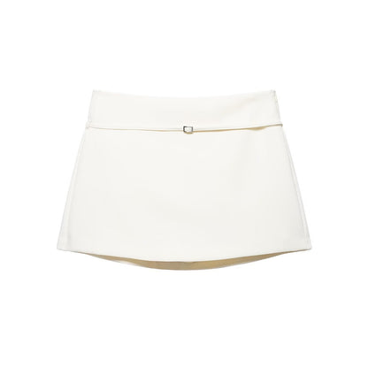 Women Women Wear Belt High Waist Culottes