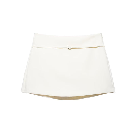 Women Women Wear Belt High Waist Culottes