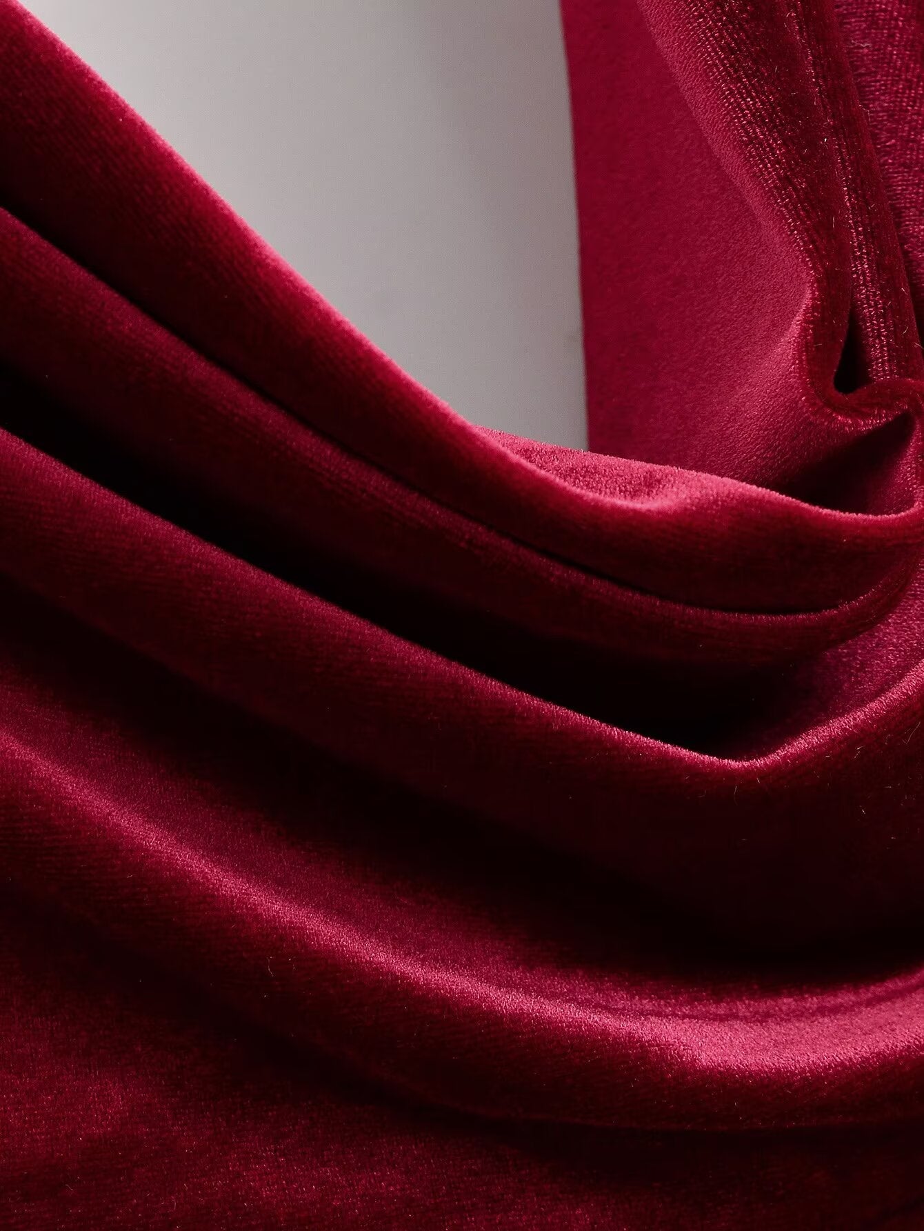 Women Clothing Summer French Design Backless Wine Red Dress