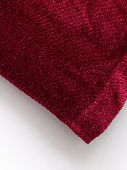 Women Clothing Summer French Design Backless Wine Red Dress