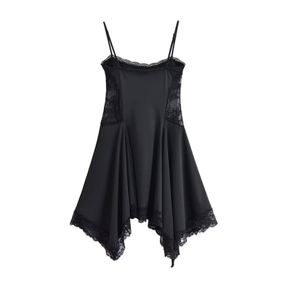 Women Clothing Summer Sexy Lace Strap Short Dress