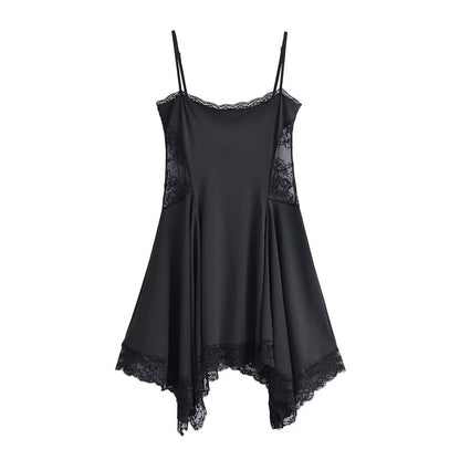 Women Clothing Summer Sexy Lace Strap Short Dress