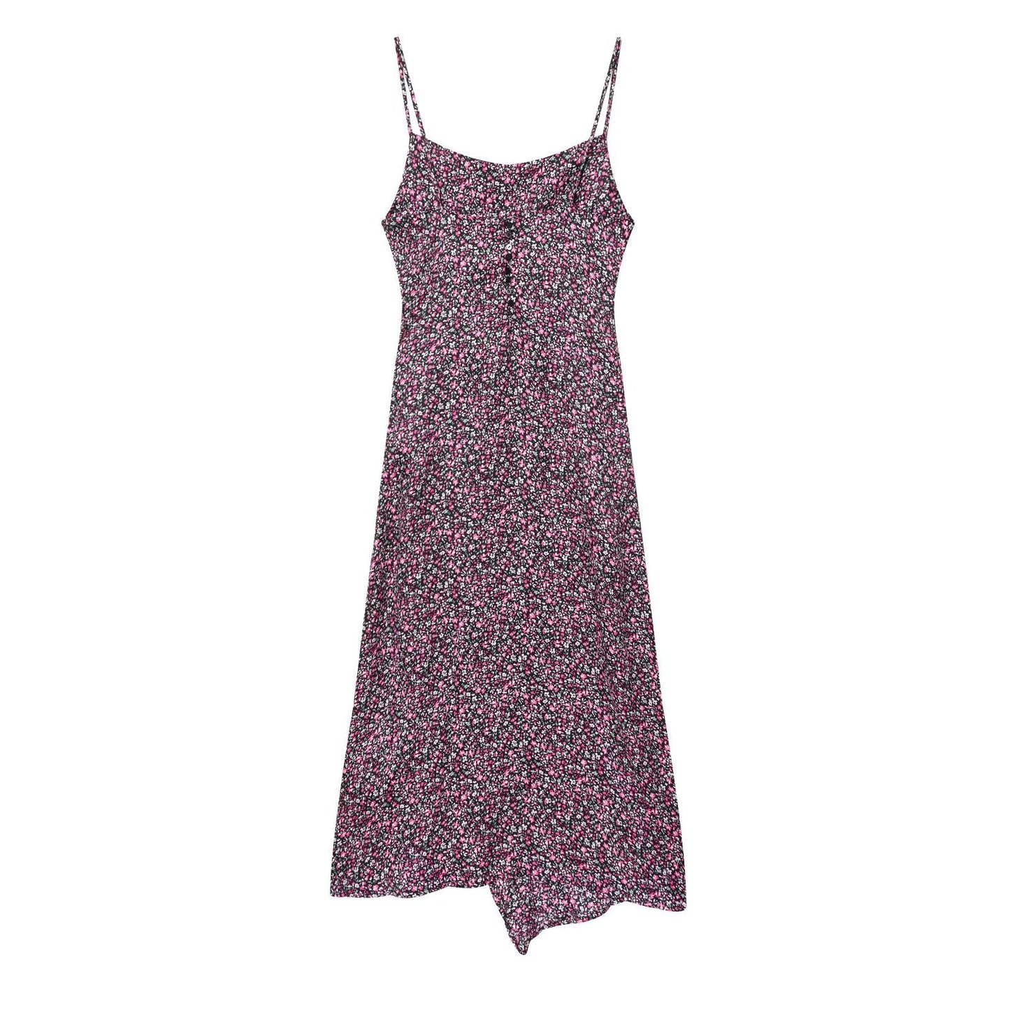 Women Clothing Summer Sexy Floral Strap Dress