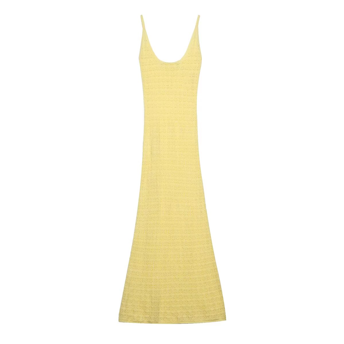 Summer Women Jacquard Mesh Knitted Dress