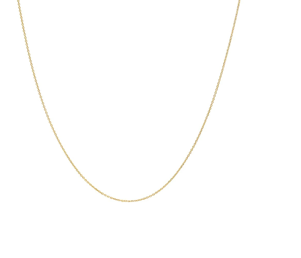 14k Gold Puffy Hammered Heart Charm Necklace 18 Inch