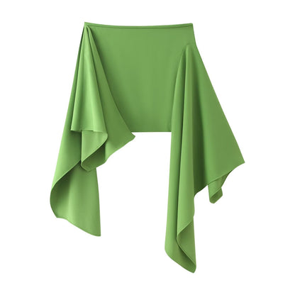 Women Summer Asymmetric Hem Skirt