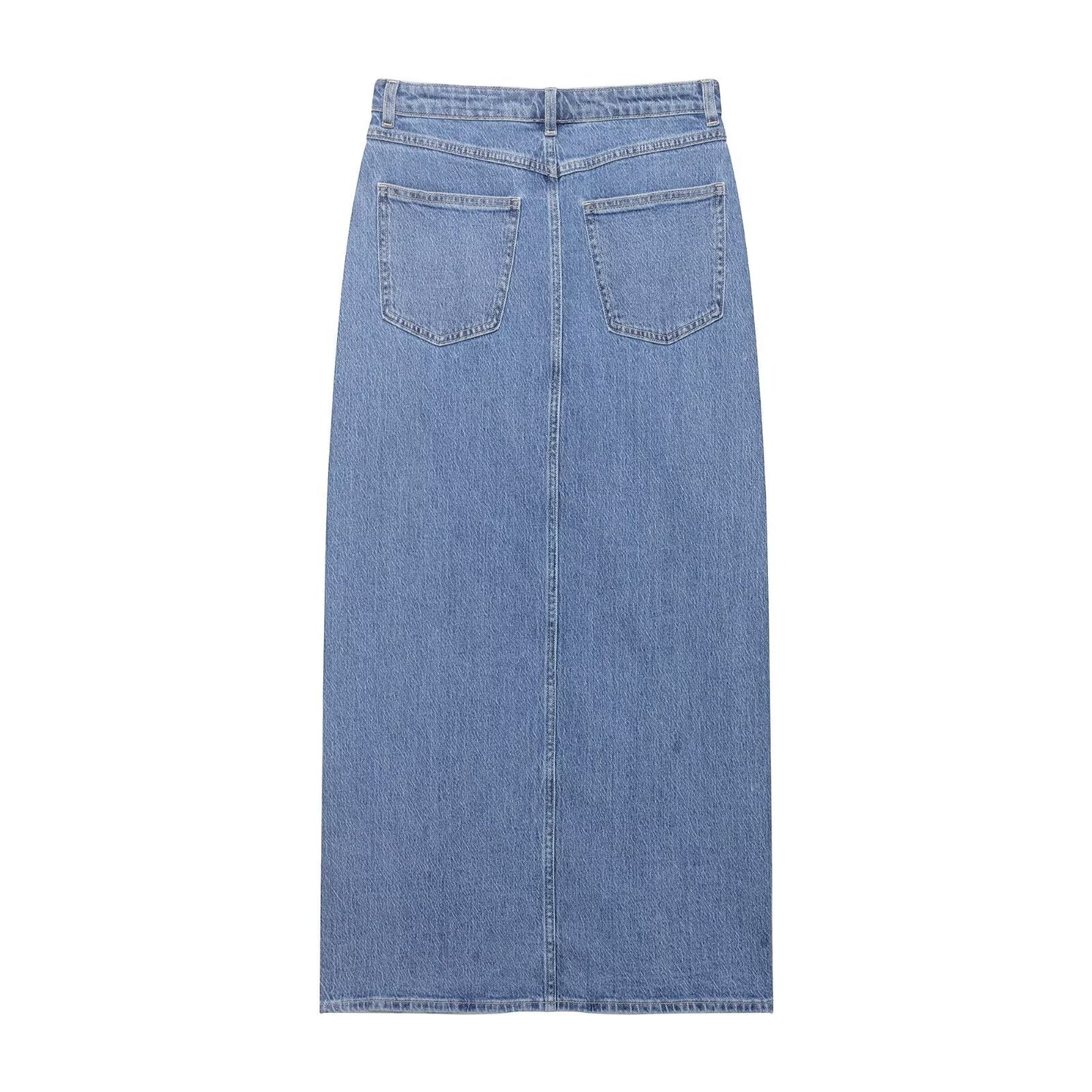 Women Summer Casual Denim Midi Skirt