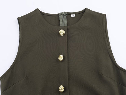 Women Clothing with Belt Stitching Dress