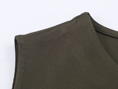 Women Clothing with Belt Stitching Dress