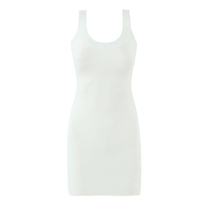 French Vintage Sexy Sexy Slim Fit Hip Knitwear Cami Dress Short Dress