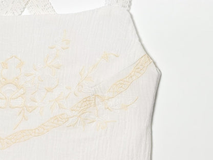 Women Clothing Summer Elegant Tulle Embroidered Mini Strap Dress