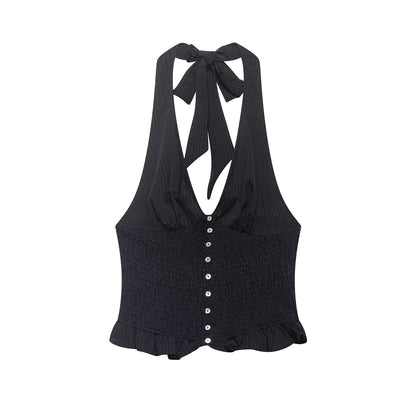 Halter Top Breasted Sexy Decoration Spicy