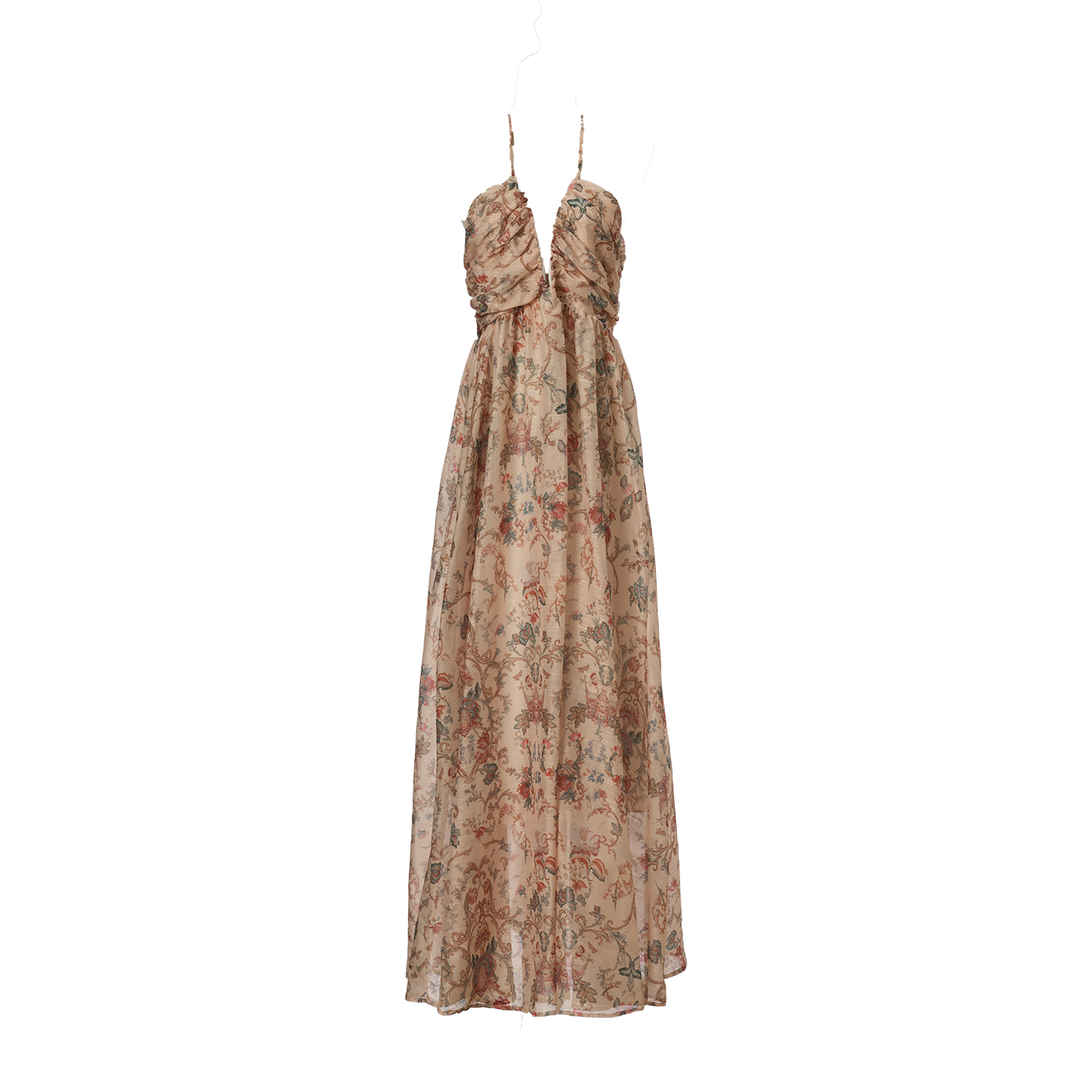 Women Summer Printed Halter Neck Strapless Dress