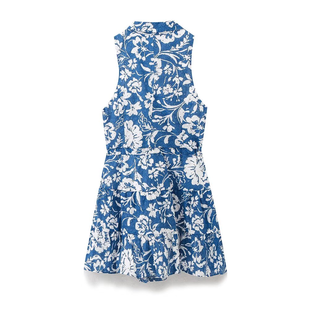 Women Clothing Top Sleeveless Printed Dress
