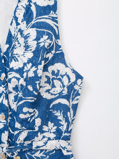 Women Clothing Top Sleeveless Printed Dress