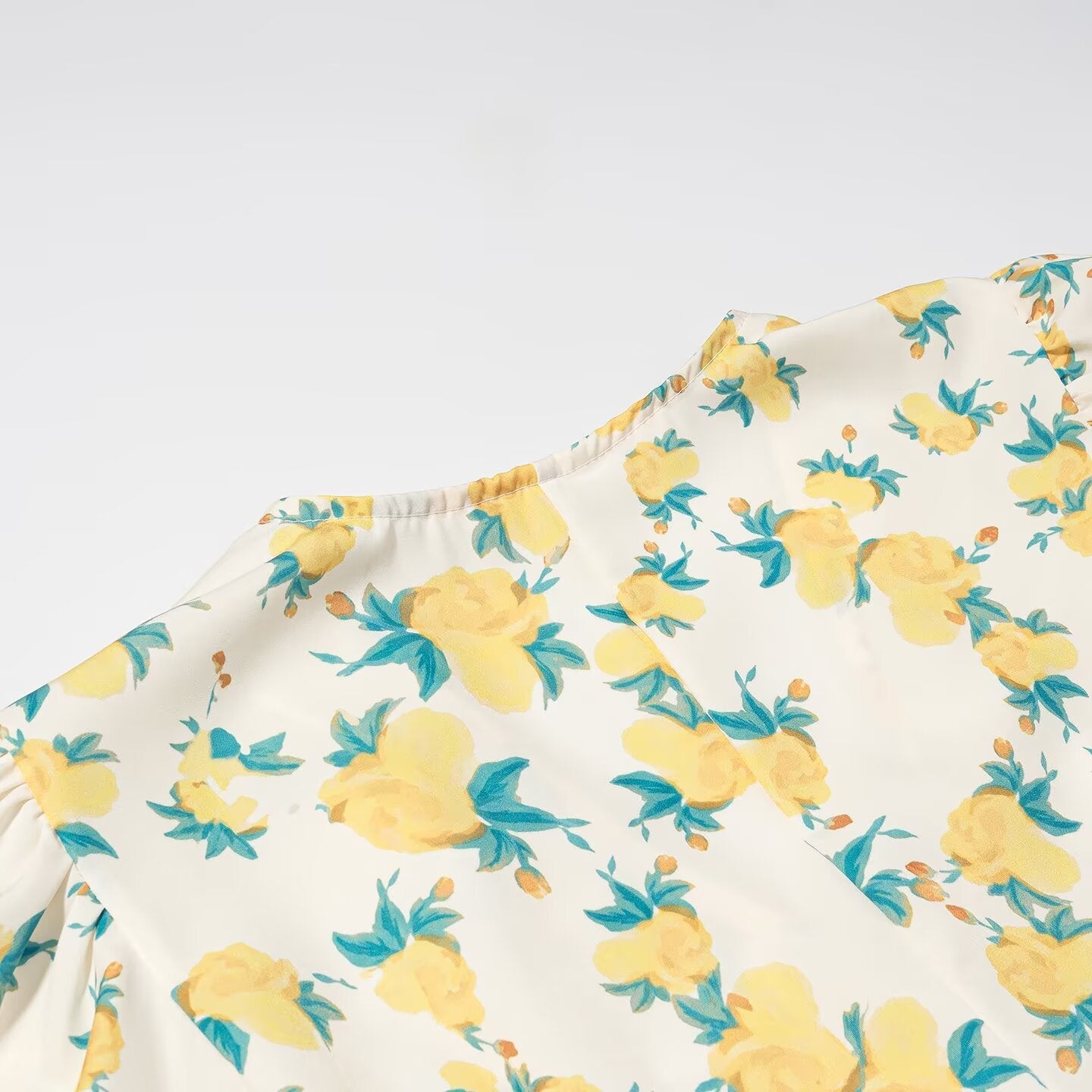 Women Clothing Fashionable All Matching Printed Floral Flounce Slim Dress