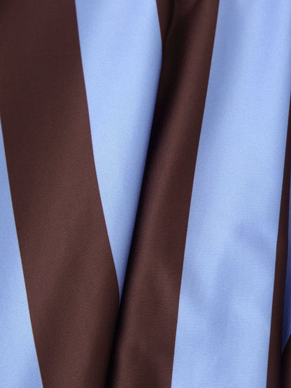 Women Clothing Western Striped Asymmetric Skirt