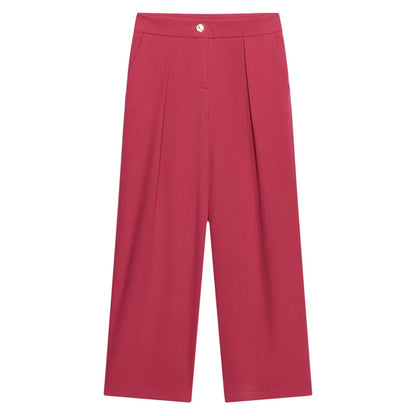 Summer Women Asymmetric Decorated Row Button Vest Tight Leg Pleated Pants Sets
