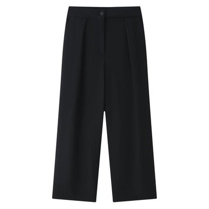 Summer Women Asymmetric Decorated Row Button Vest Tight Leg Pleated Pants Sets