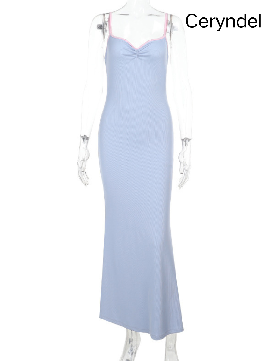Ceryndel Summer Type Hip Elegant Sexy Slim Fit Slimming Spaghetti Straps Dress