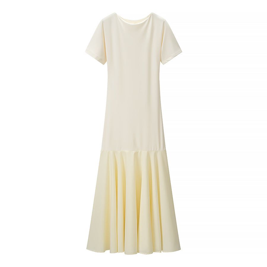 Women Clothing Summer Elegant Slim Flared Waist Dress