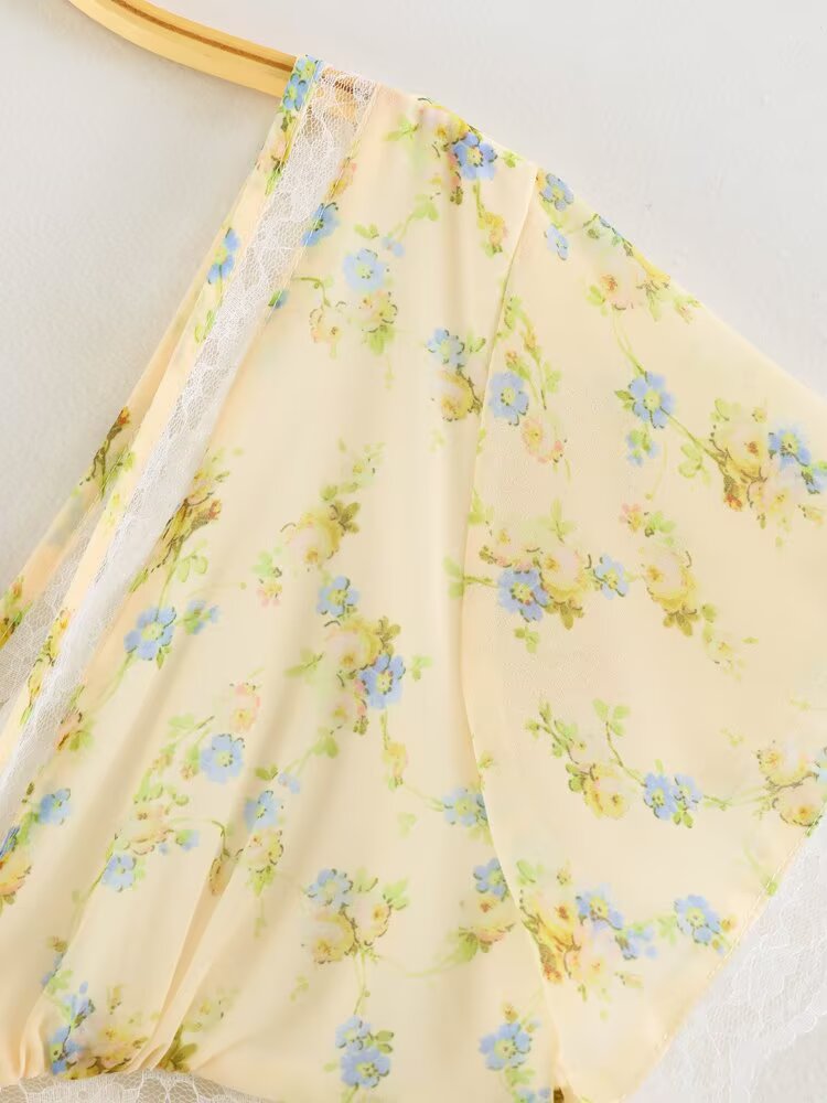 Women Clothing French Floral Lace Slim Fit Long Hip Dress
