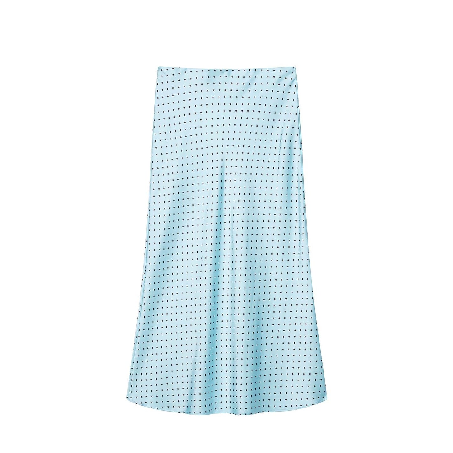 Summer Women Clothing Sexy Silk Satin Texture Skirt