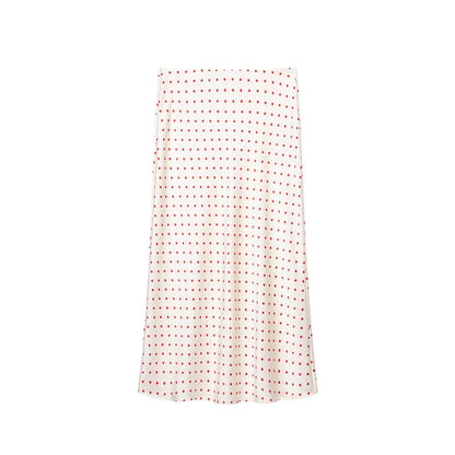 Summer Women Clothing Sexy Silk Satin Texture Skirt