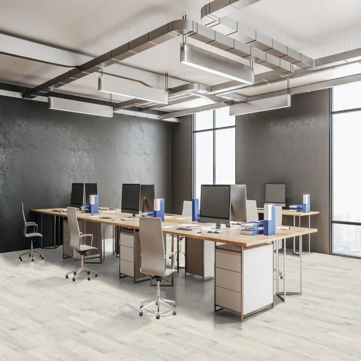 Fensis 22mil Heavy Duty Wear Layer SPC Vinyl Rigid Core 5.08mm Thick, 1mm IXPE Sound P - Pine Collection