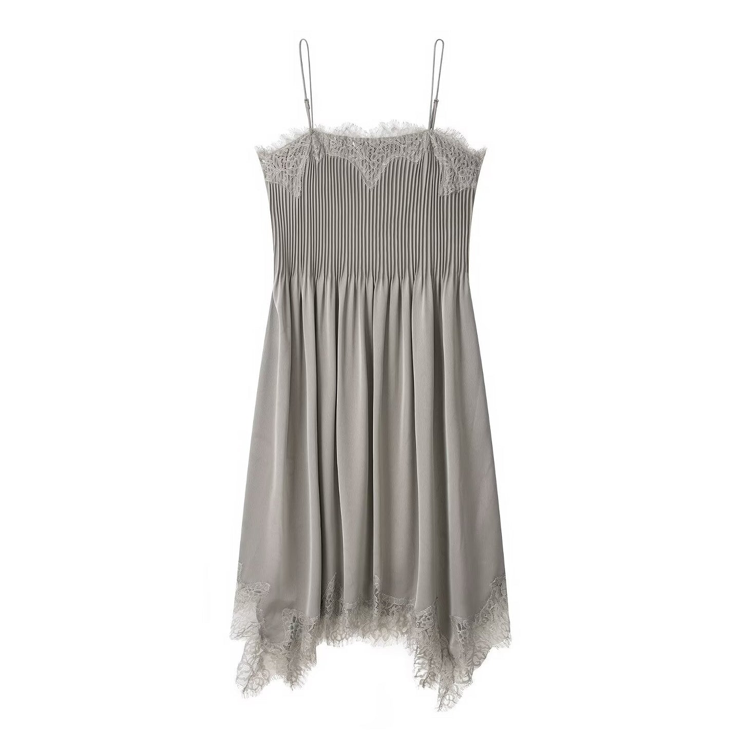 Summer Lace Midi Dress Strap Dress
