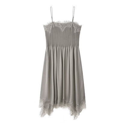 Summer Lace Midi Dress Strap Dress