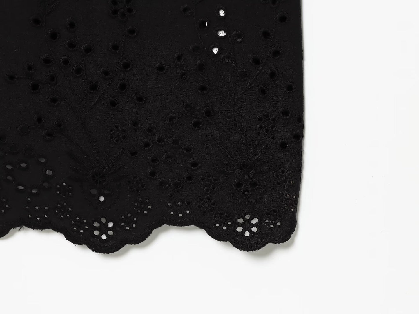 Women Hollow Out Cutout Embroidered Midi Strap Dress