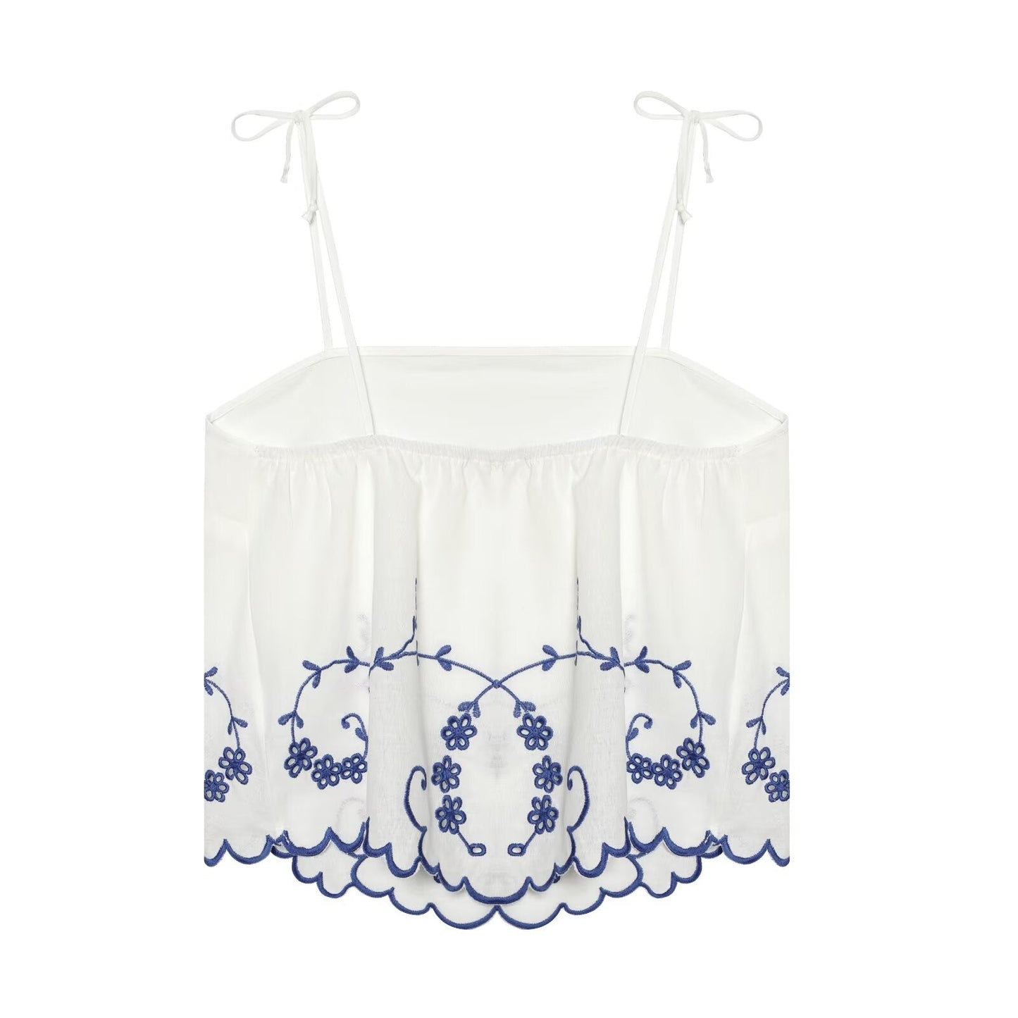 Summer Blended Embroidered Top Casual Shorts Sets