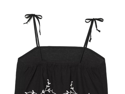 Summer Blended Embroidered Top Casual Shorts Sets