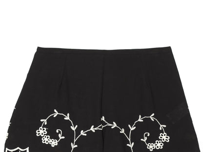 Summer Blended Embroidered Top Casual Shorts Sets