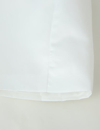Women Clothing Office Small Stand Collar Faux Pocket Decoration Cape Top