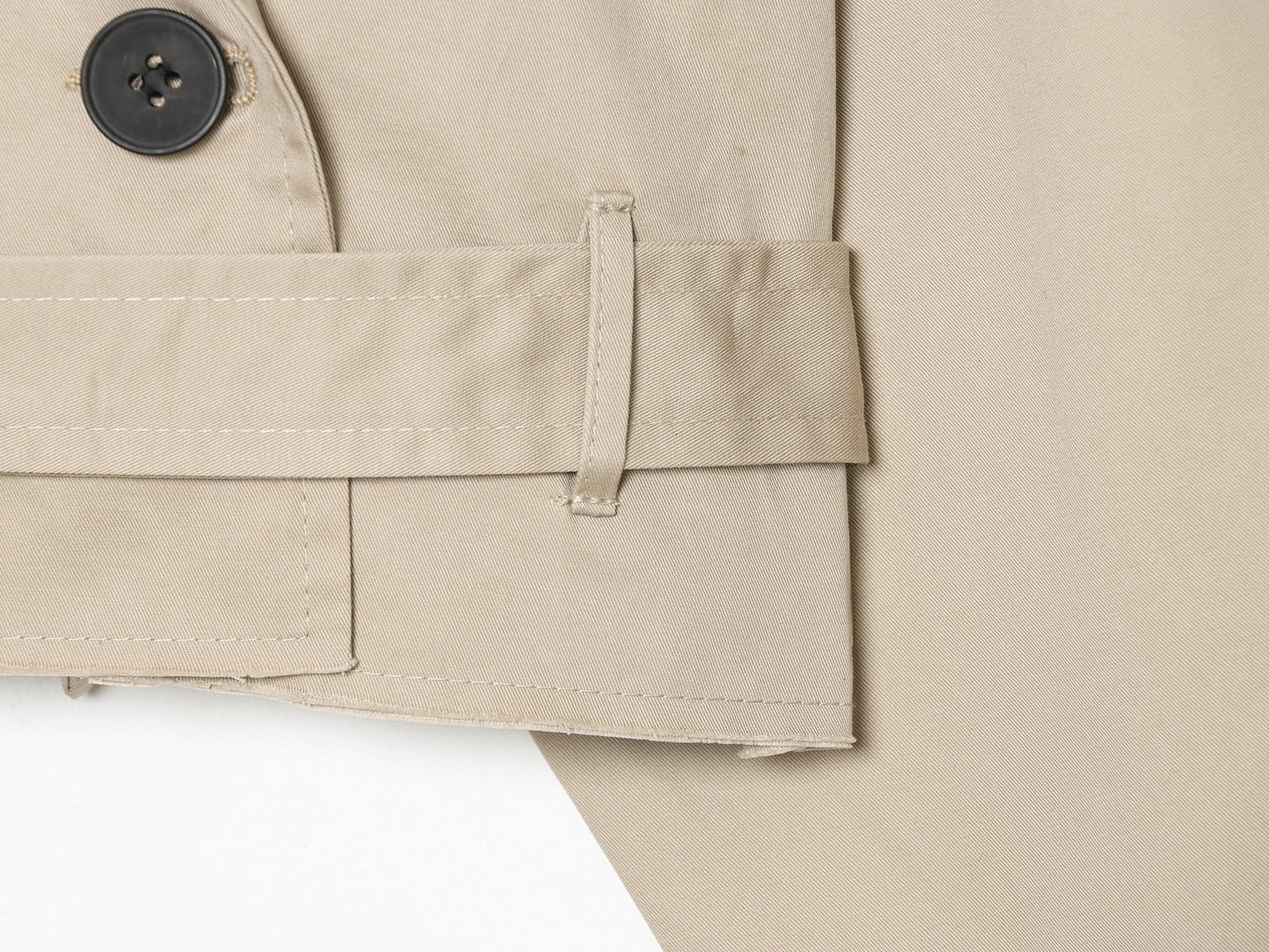 Summer Women Clothes Office Belt Collared Long Sleeve Short Trench Coat
