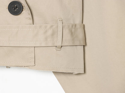 Summer Women Clothes Office Belt Collared Long Sleeve Short Trench Coat