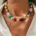 Bohemian Colorful Resin Bead Necklace Collection