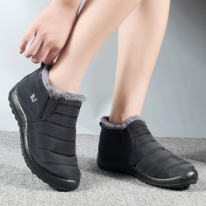 Women’s Warm Padded Lightweight Cotton Boots – Cozy Winter Non-Slip Outdoor Ankle Boots