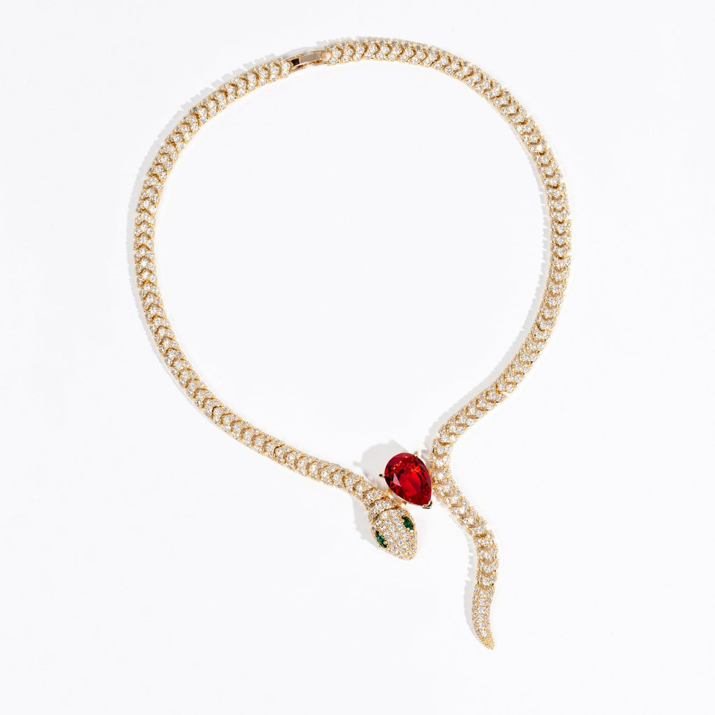 Stylish Retro Snake Necklace Set