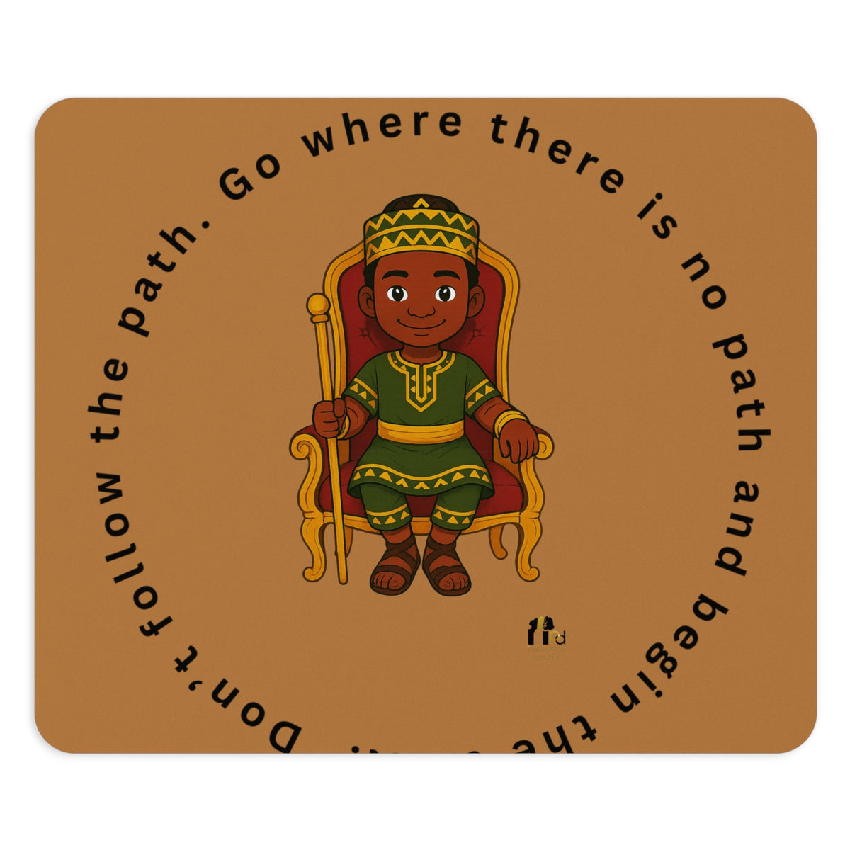 Young King "Go where there is no path" Acrylic Wall Clock