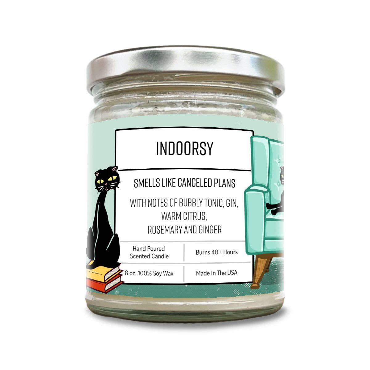 Indoorsy Gin & Tonic 8oz Soy Wax Candle