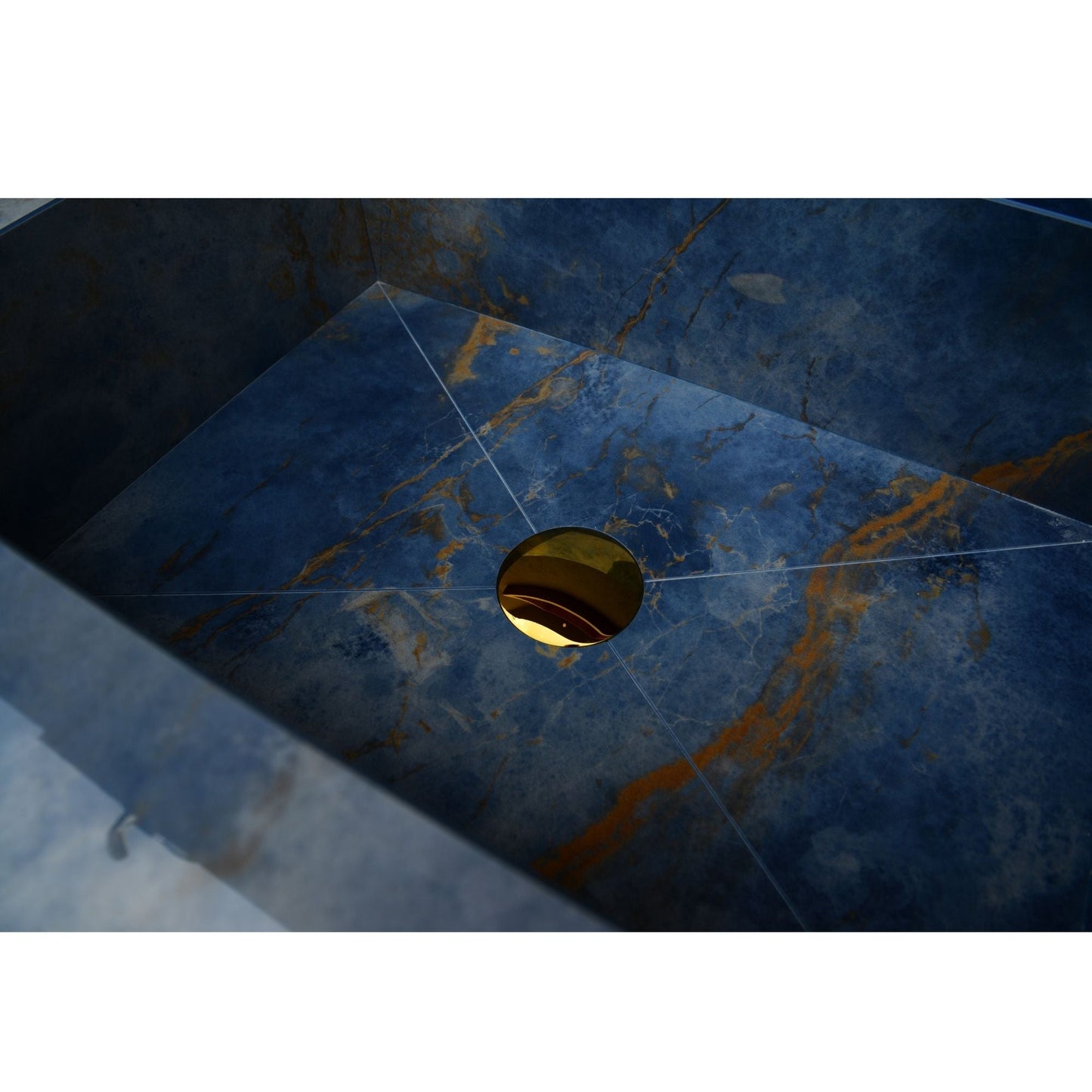 Ocean Blue Handcrafted Engineered Stone Sink - Italian Design