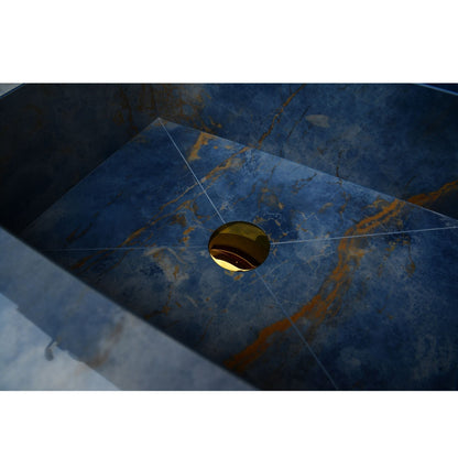 Ocean Blue Handcrafted Engineered Stone Sink - Italian Design