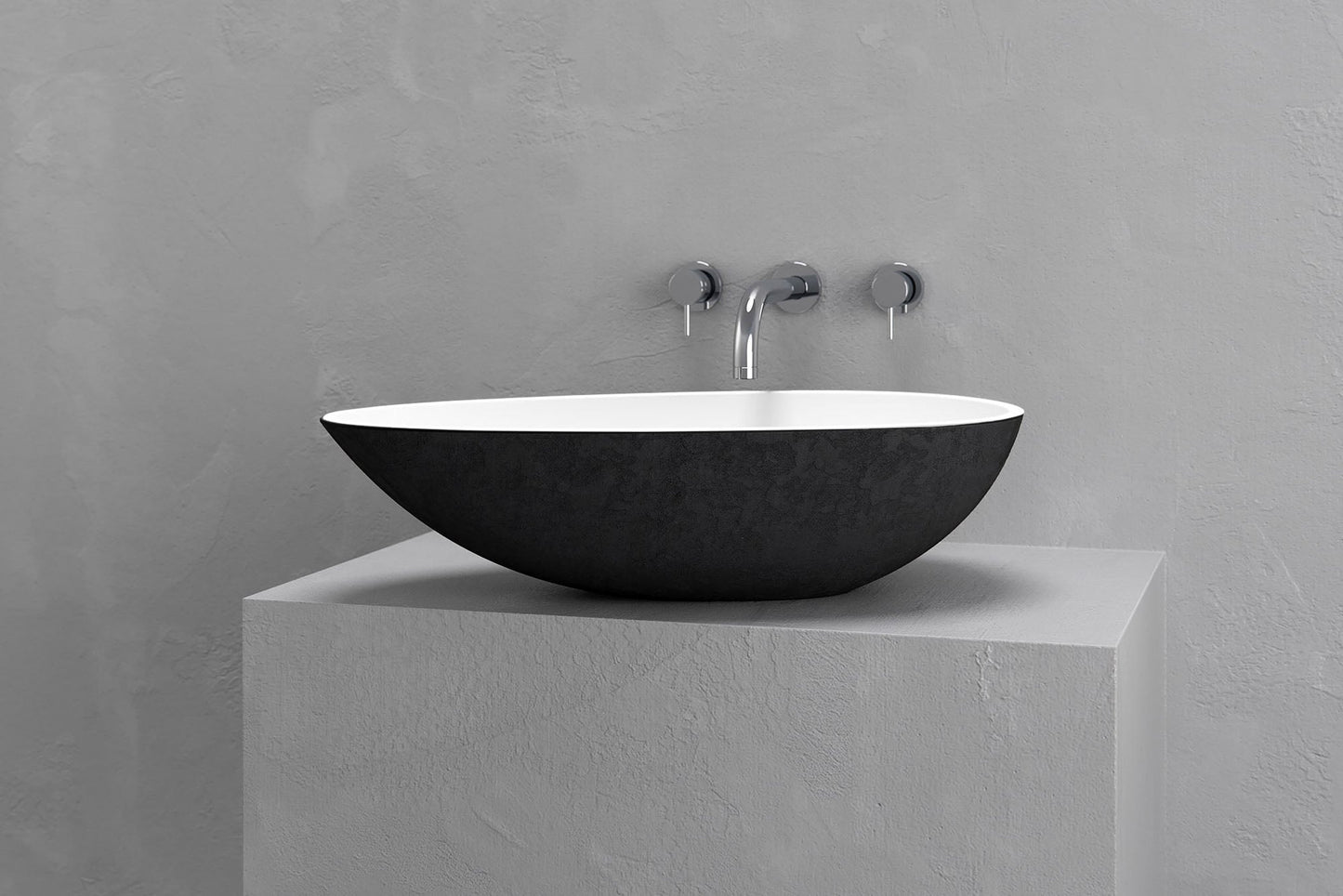 Egg shape vessel sink