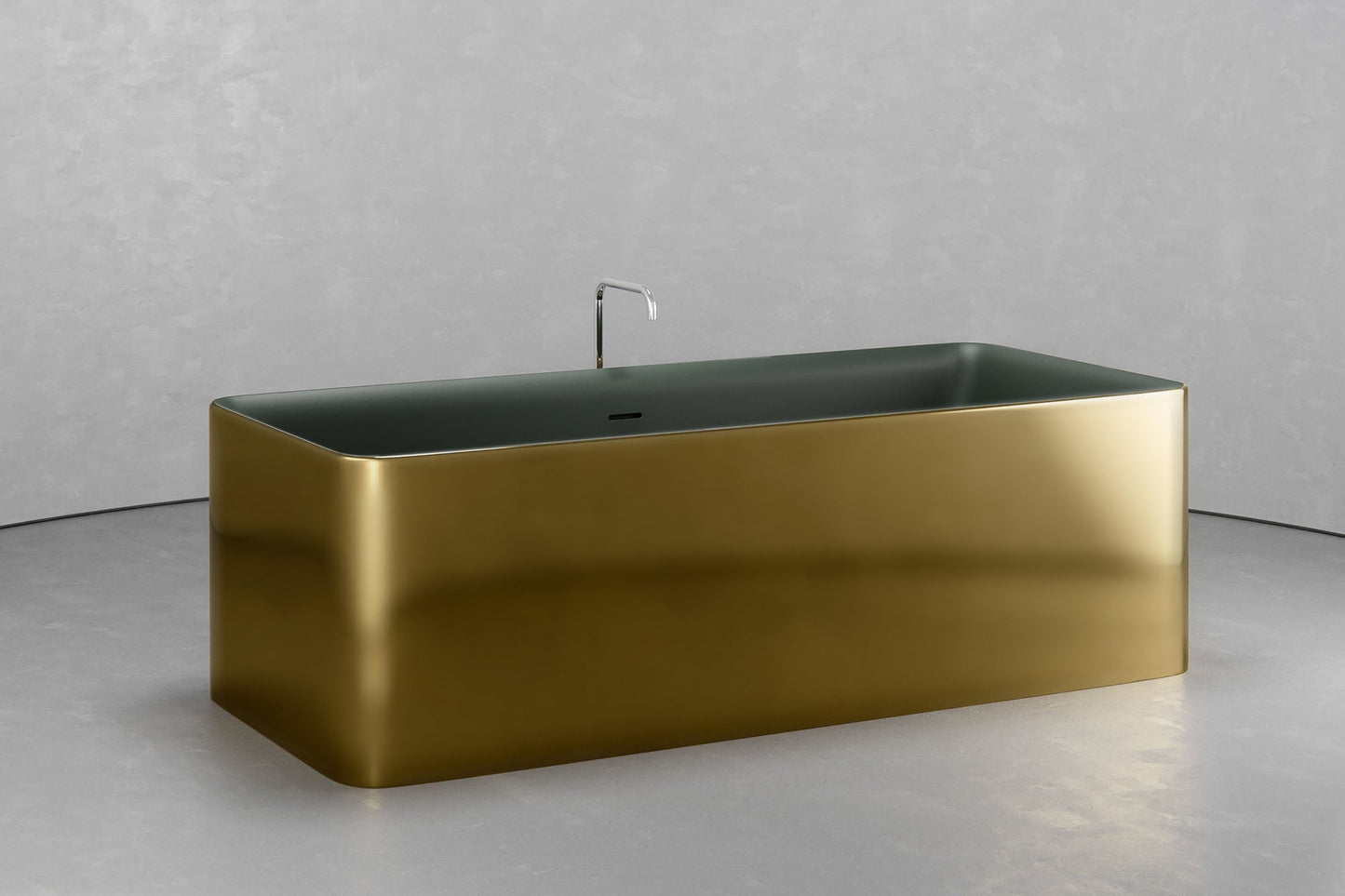 Freestanding Rectangular bathtub