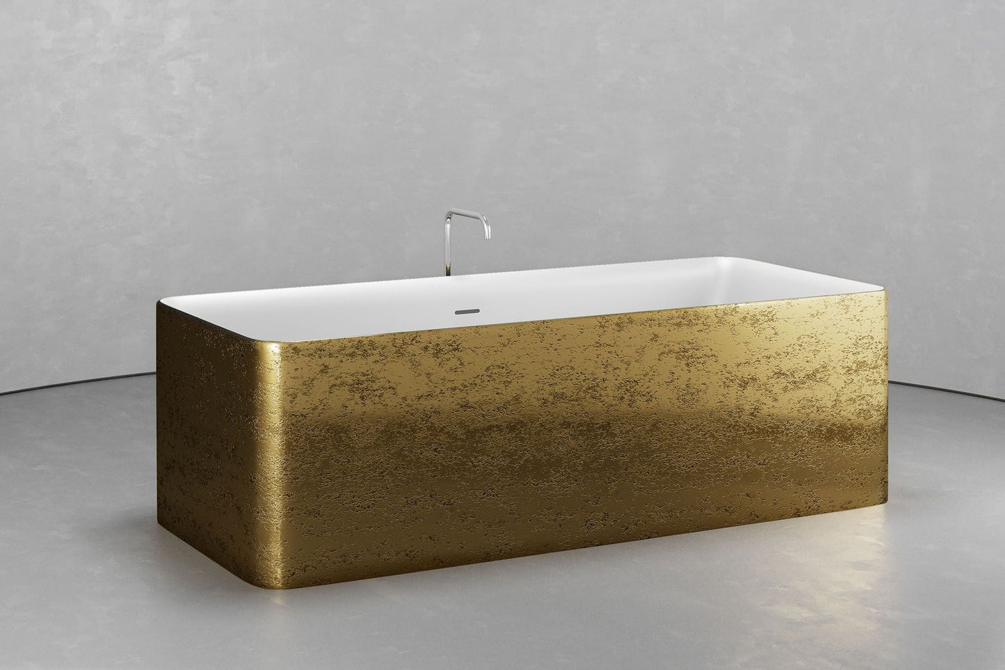 Freestanding Rectangular bathtub