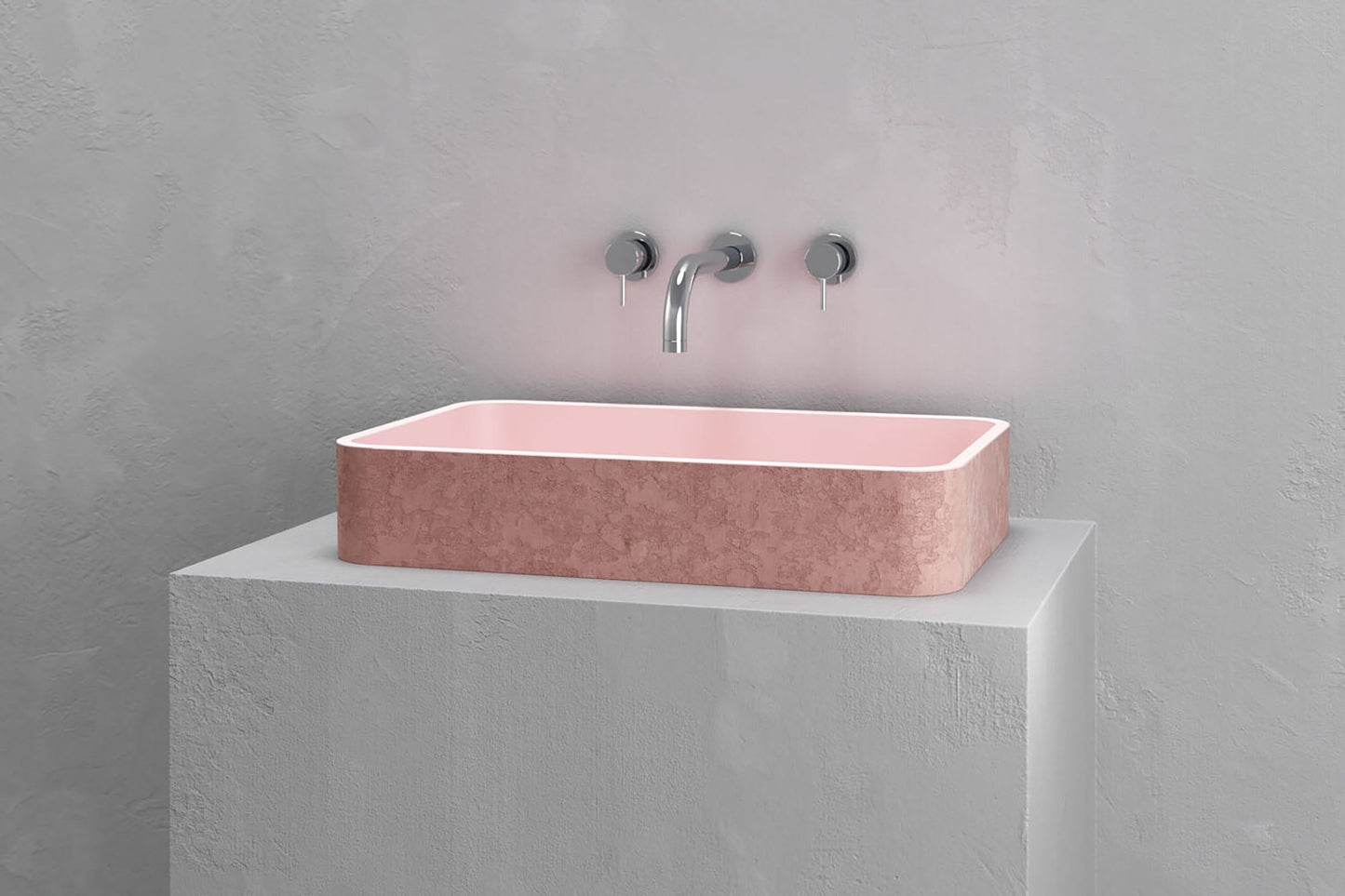 Rectangular vessel sink